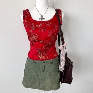 Vintage Chinese brocade top y2k